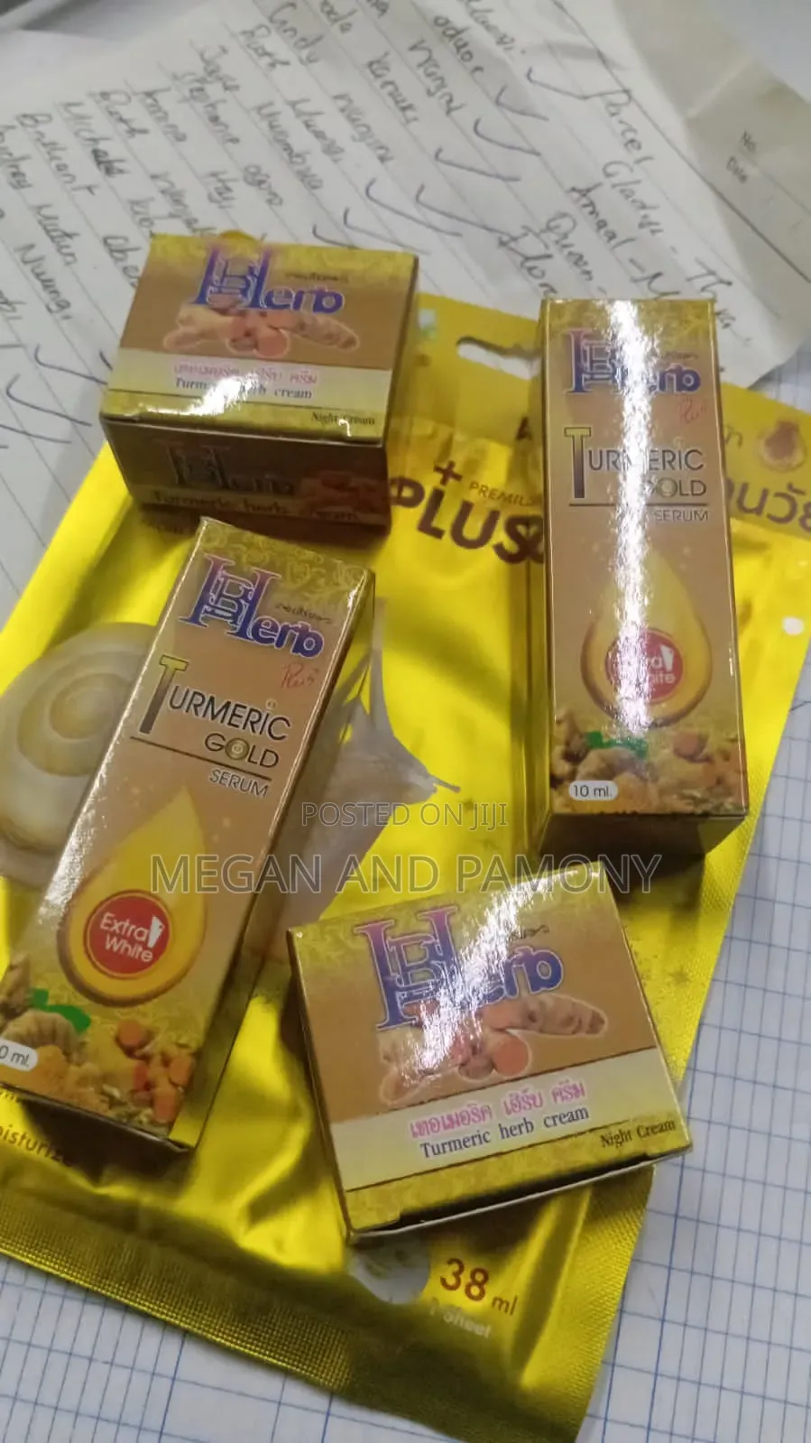 Herbal Gold Tumeric Serum And Cream