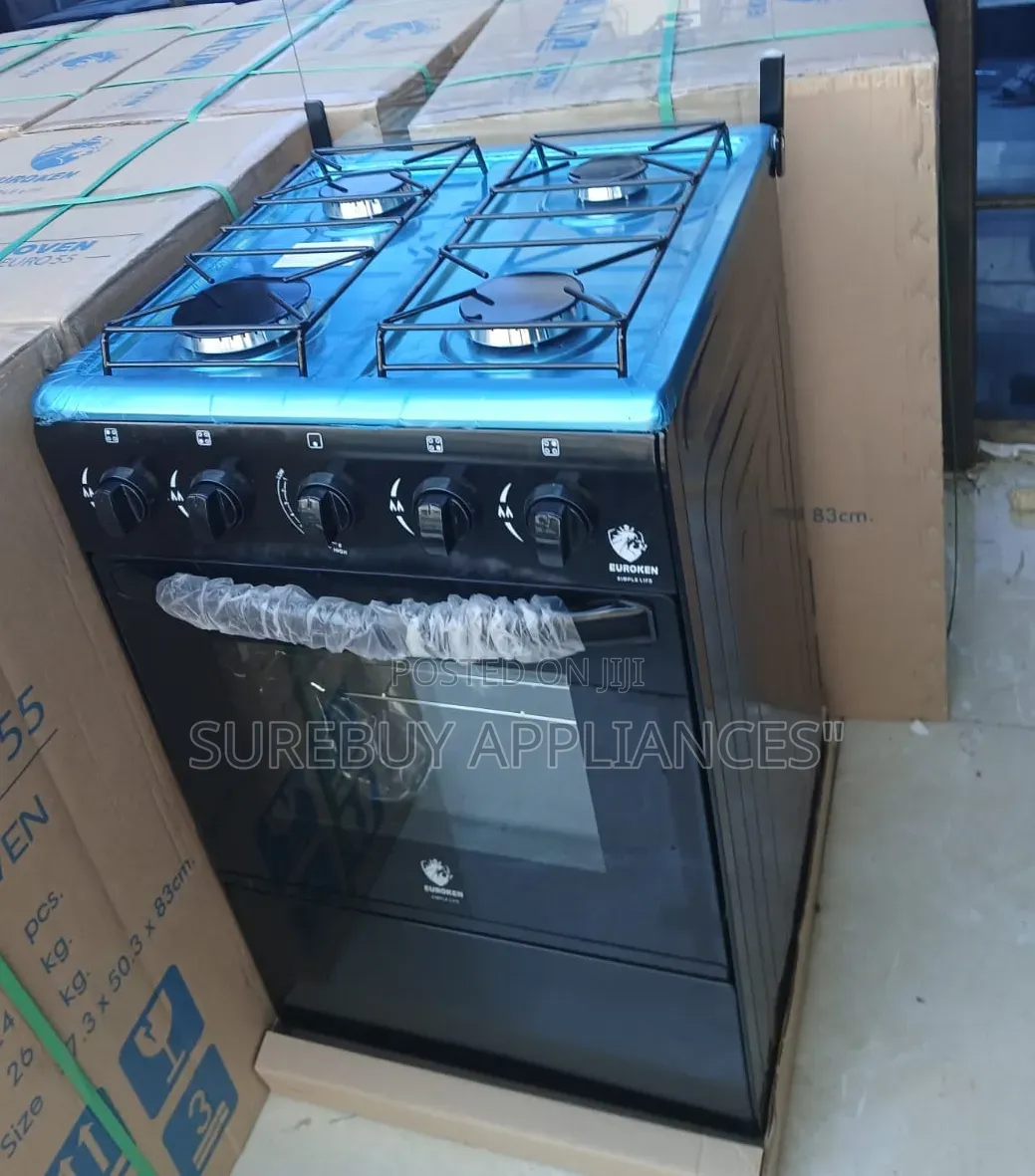 Euroken 4 Burner Full Gas Cooker With Oven