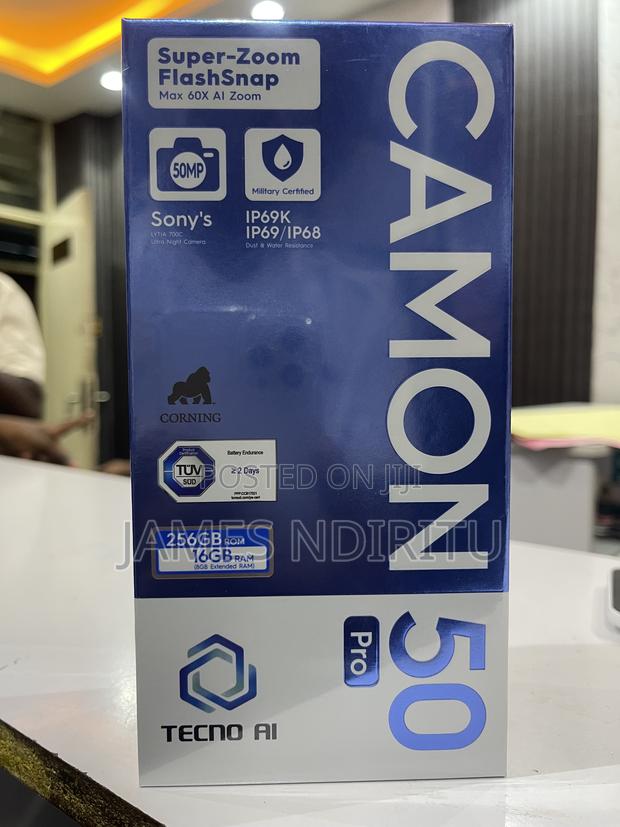 New Tecno Camon 50 Pro 256 GB Black - thumbnail 2