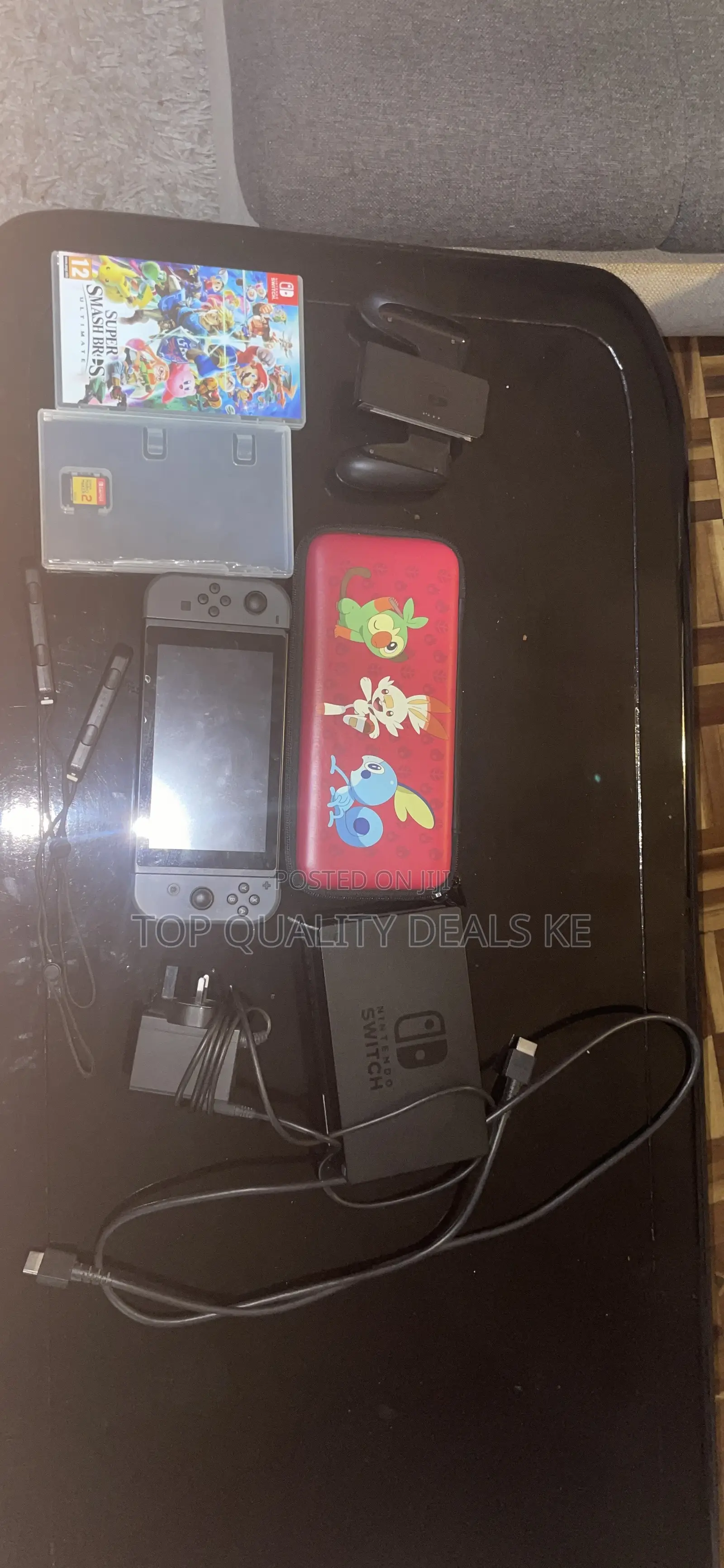 Nintendo Switch Bundle+All Original Items+Sd Card+Travel Case+Games