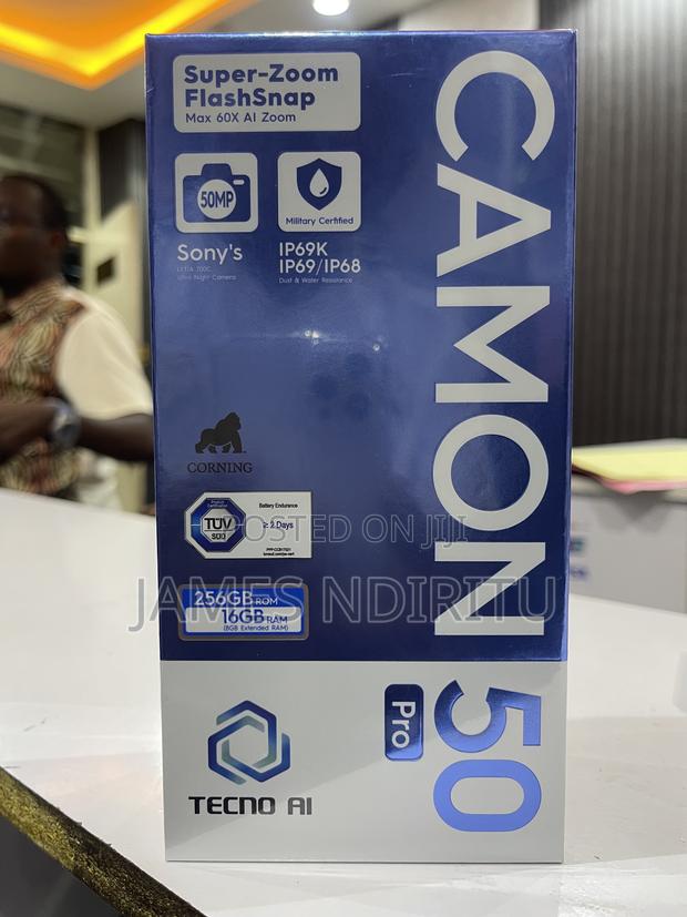 New Tecno Camon 50 Pro 256 GB Blue
