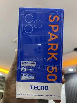New Tecno Spark 50 128 GB Black