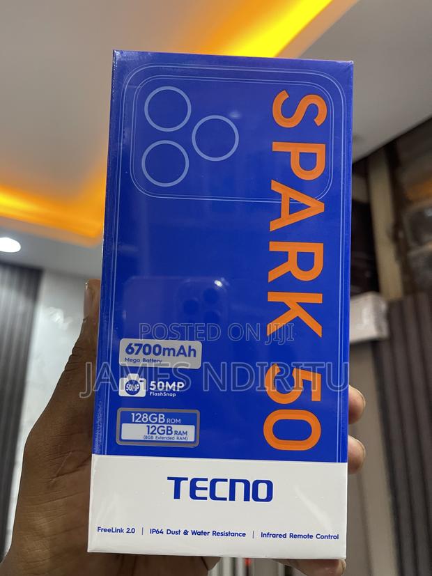 New Tecno Spark 50 128 GB Black