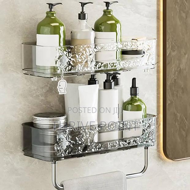 Ripple Seamless Rectangular Acrylic Adhesive Shelf - thumbnail 3