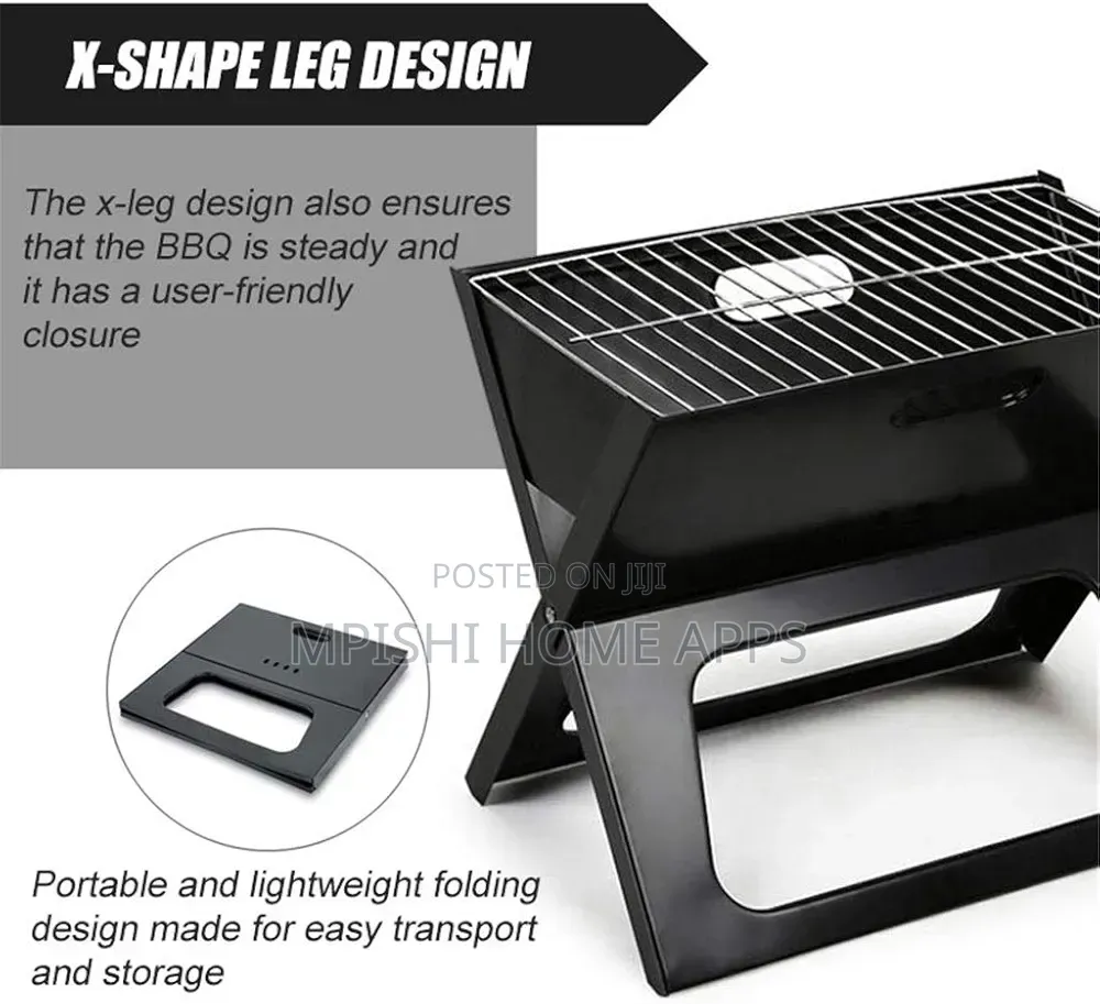 Foldable X-Type Charcoal Grill