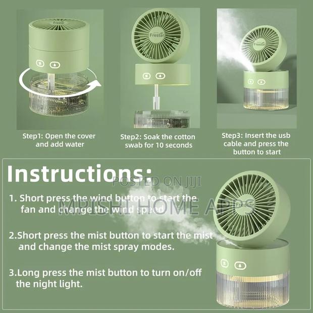 350ml Portable Fan With Humidifier - thumbnail 4