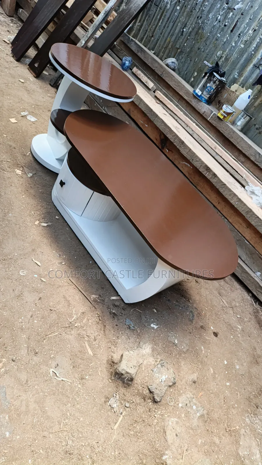 Coffee Table With Side Stool