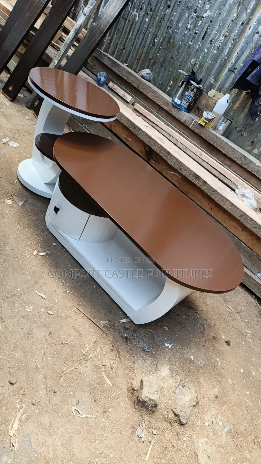 Coffee Table With Side Stool