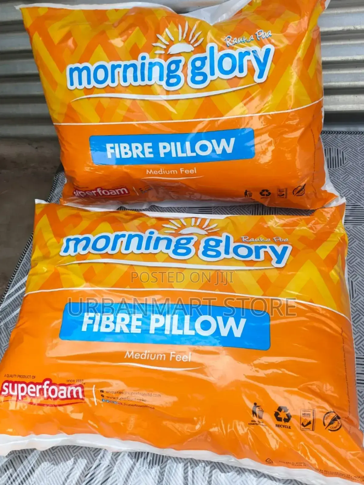 2 PCS Morning Glory Superfoam Fibre Pillow Soft Support