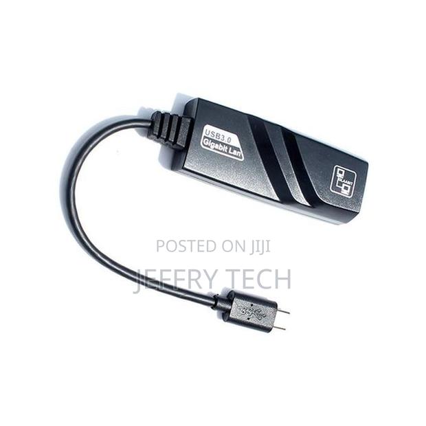 Type C To Rj45 Ethernet Adapter // 1000 Mbps Gigabit Type C To Lan Ad - thumbnail 2