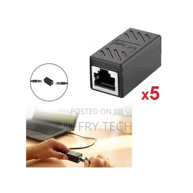 Rj45 Female Coupler - Extend Your Network Cables in a Snap / Pack of 5