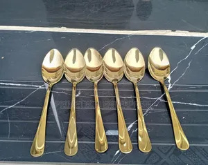 6pcs Gold Table Spoons