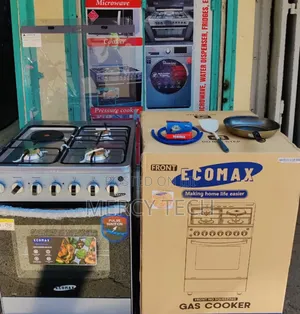 Ecomax 60x60cm 3+1 Standing Cooker (Free Accessories Bundle)
