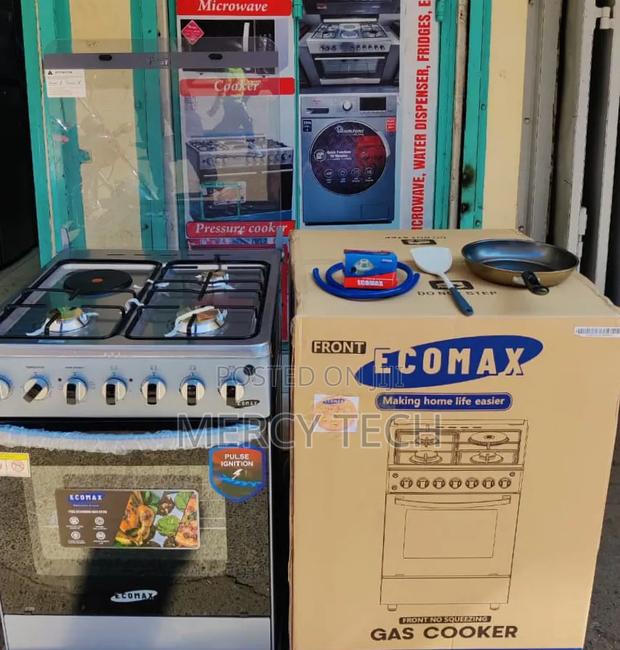 Ecomax 60x60cm 3+1 Standing Cooker (Free Accessories Bundle)