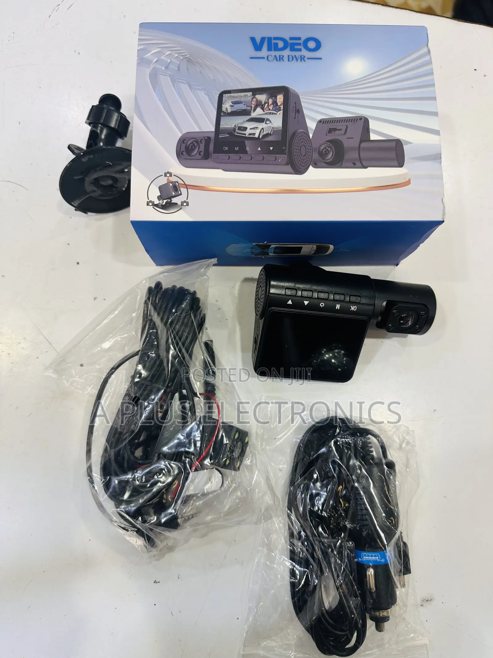 G50 3 Lens Dash Camera Front and Rear With Inside Recording
