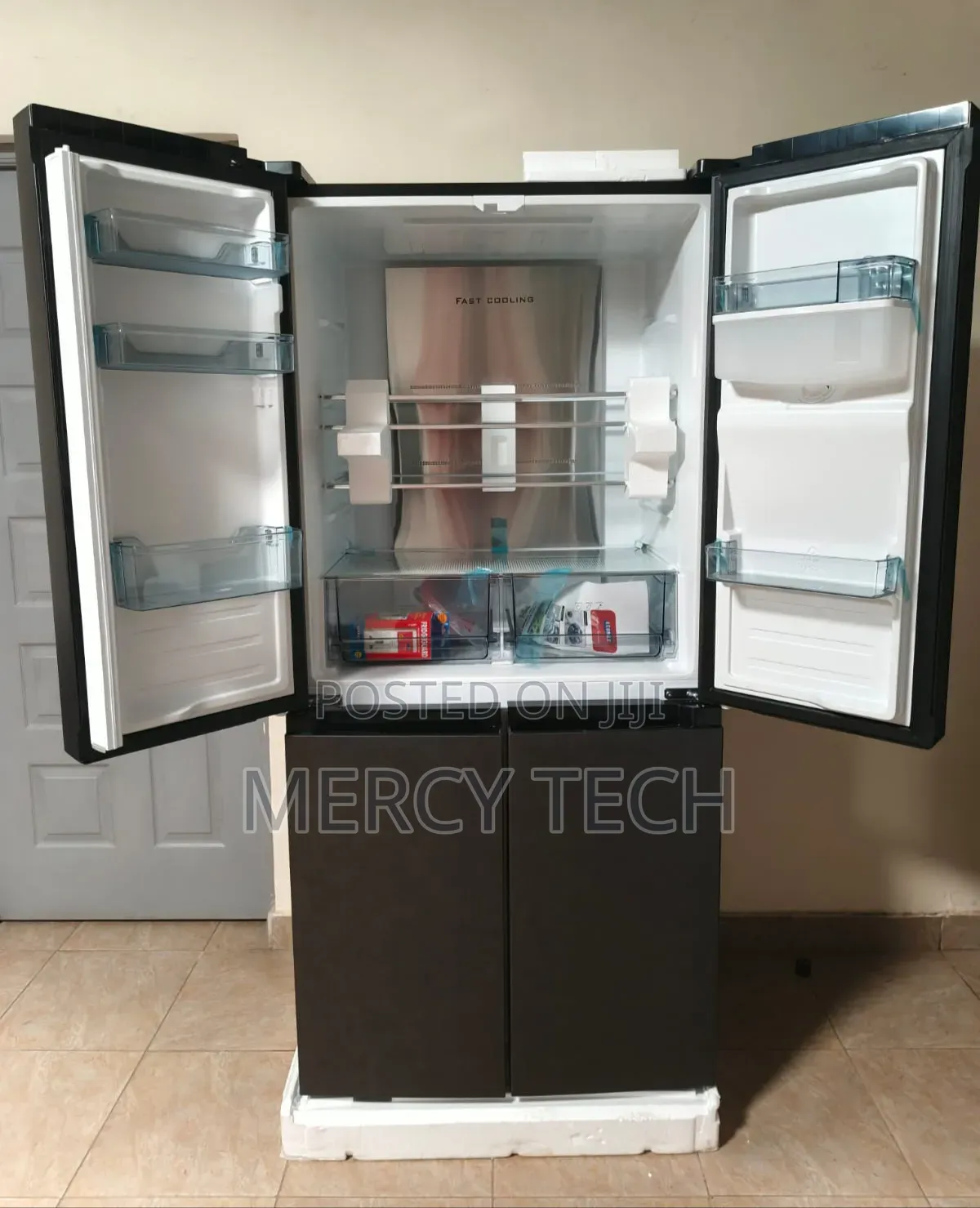 Ecomax 506l (Dark Silver) Four Door Refrigerator With Dispenser