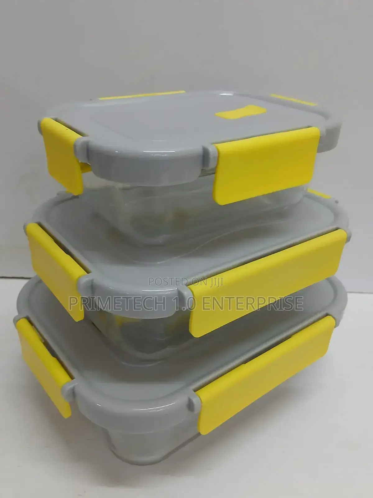 3 in 1 Glass Snack Boxes 500ml, 750ml, 1040ml
