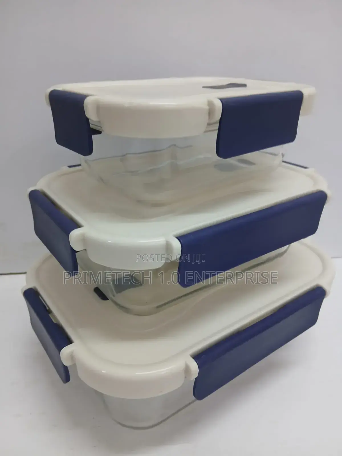3 in 1 Glass Snack Boxes 500ml, 750ml, 1040ml