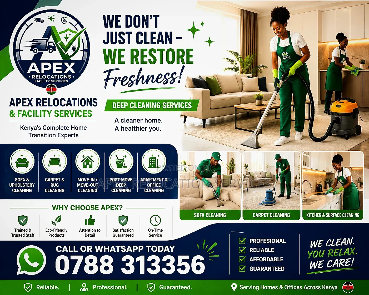 Professional Post-Move Deep Cleaning Sanitization