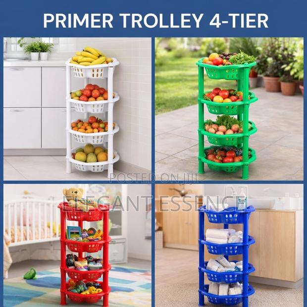 Premier 4-Tier Fruit Rack or Trolley