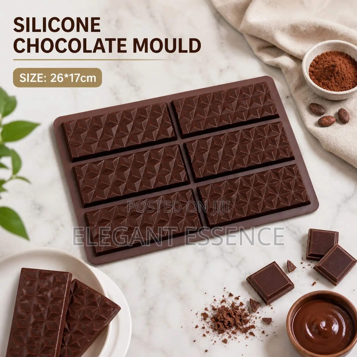 Silicone Chocolate Mould (26×17cm)