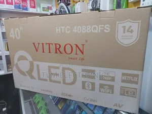 Vitron Htc4088qfs, 40" Inch Qled Tv Digital Smart Android Bluetooth