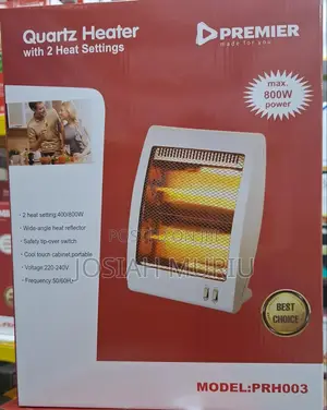 Premier 800w Quartz Room Heater With 2 Heat Settings