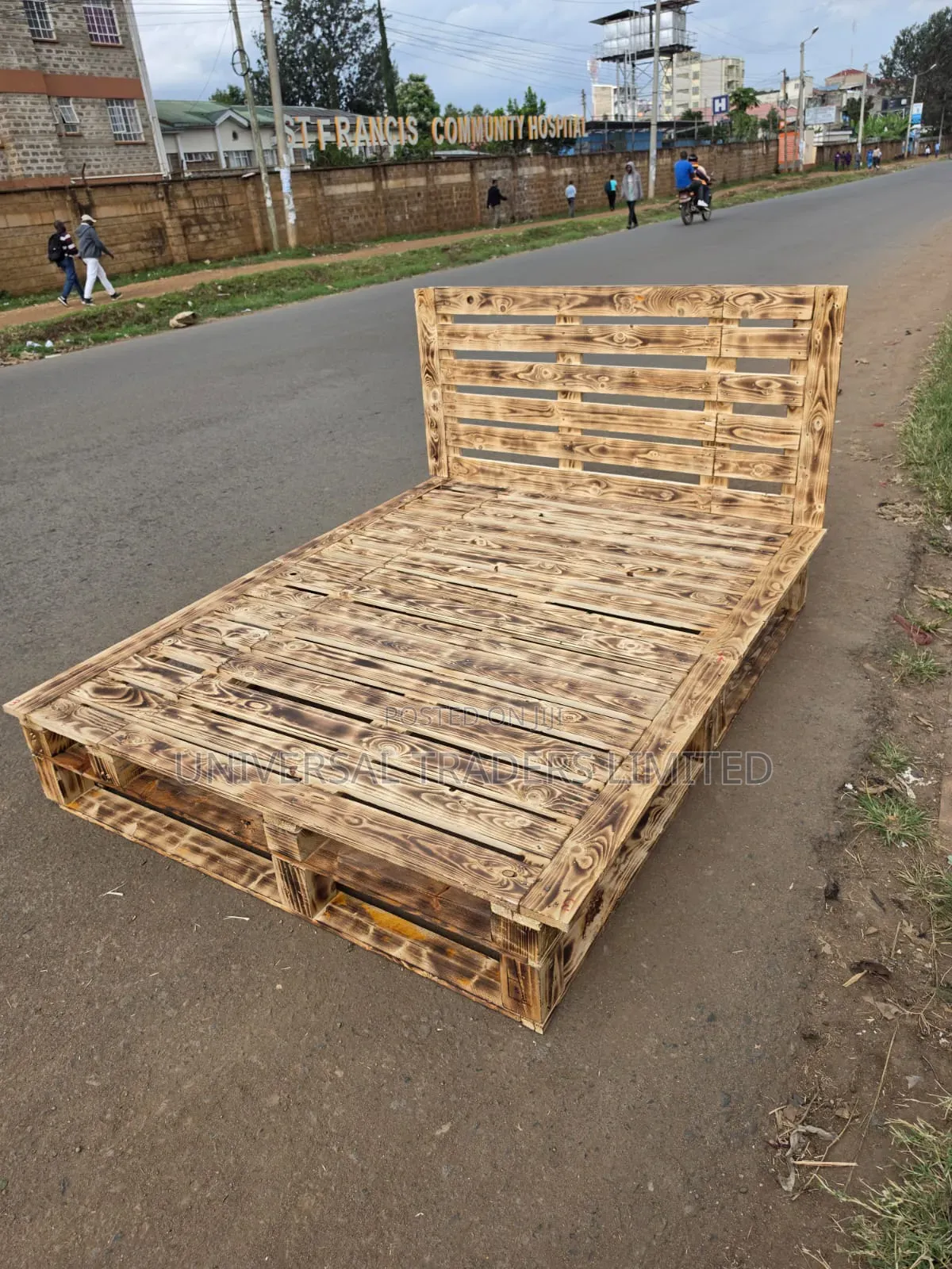 5x6 Pallet Bed Frame-Biult Strong Stylish Wooden Build