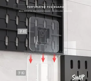 Perforated Peg Board Wall Mount Kit