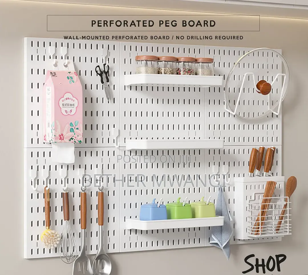Perforated Peg Board Wall Mount Kit