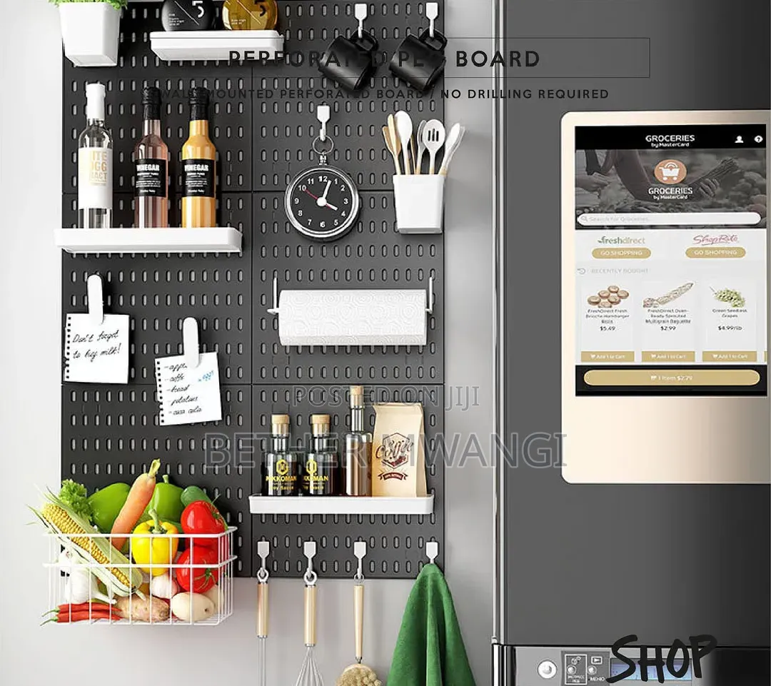 Perforated Peg Board Wall Mount Kit