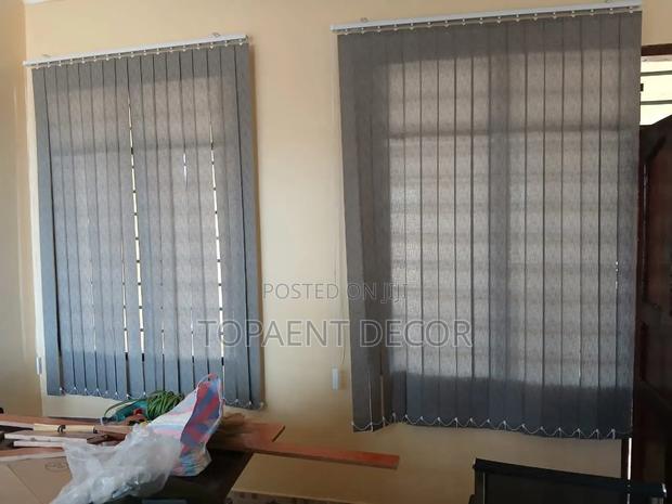 Grey Simple Line ,Cozy Vibes , Vertical Office Window Blinds - main view