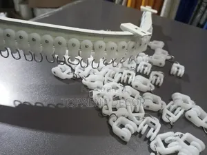 Plastic With a Metal Hook Bendable Curtain Runners