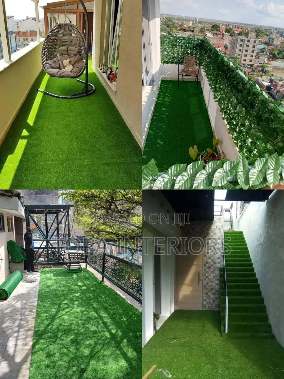 Balcony Garden Revamp Green Floor Carpets for Outdoor Garden Ddcor