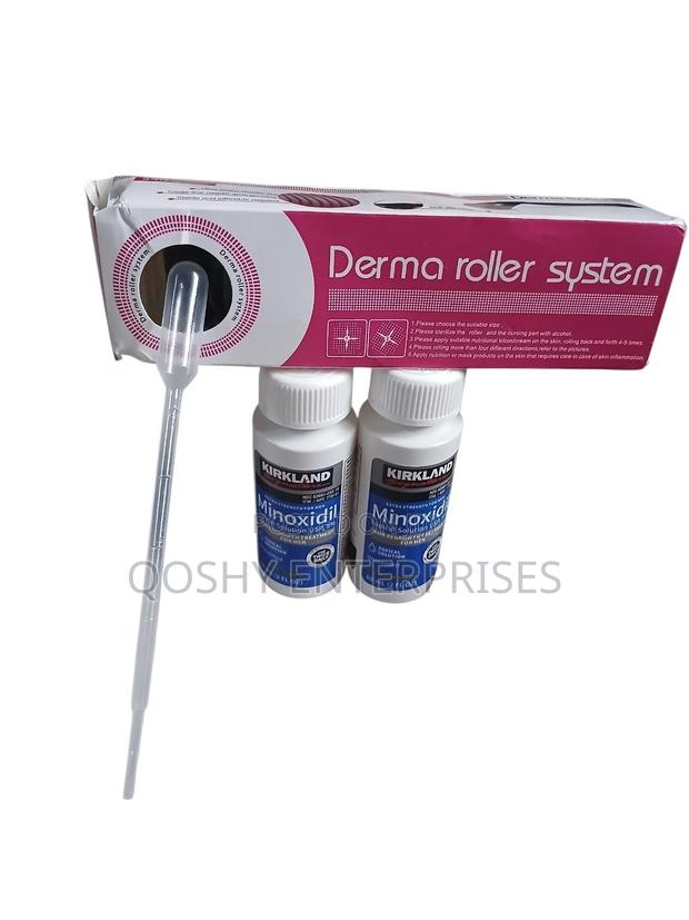 Minoxidil Kirkland Topical Solution 60ml 2 PCS + Derma Roller 0.5mm - thumbnail 2
