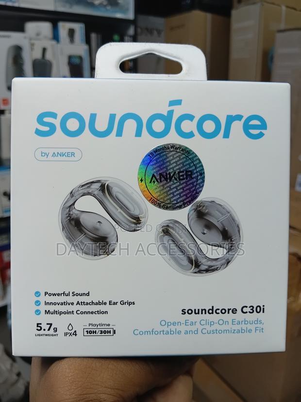 These Are Anker Soundcore C30i Open-Ear Clip-on Earbuds - Grey - thumbnail 2