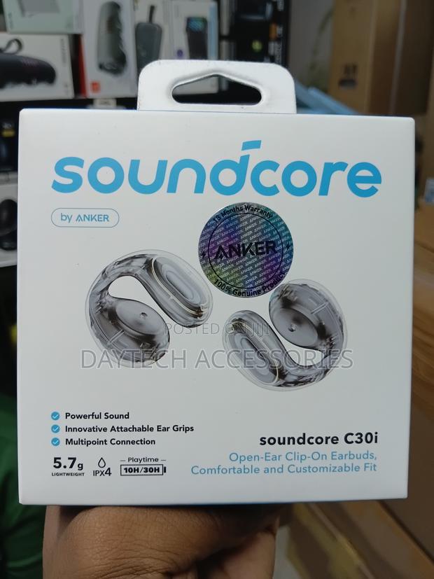 These Are Anker Soundcore C30i Open-Ear Clip-on Earbuds - Grey - thumbnail 3