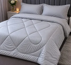 Hotel Quality Grey Cotton Binded Duvet