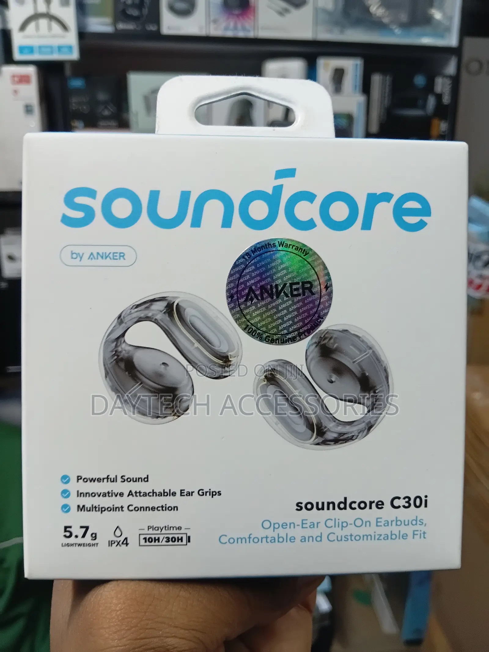 Soundcore C30i | Open-Ear Clip Earbuds With Secure Fit