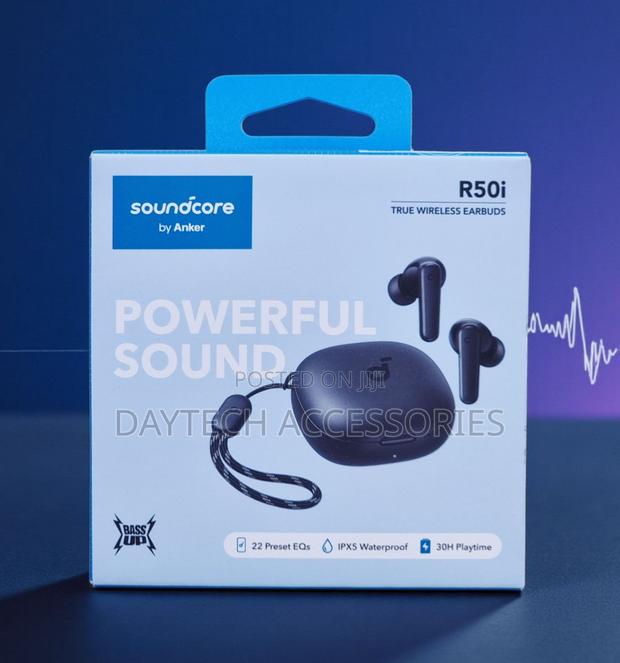 These Are Anker Soundcore R50i True Wireless Earbuds - Black - thumbnail 2