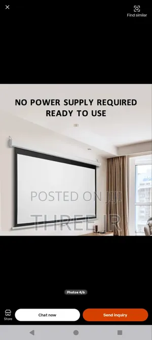 Easy to Operate Pull Down Projection Screen for Indoor