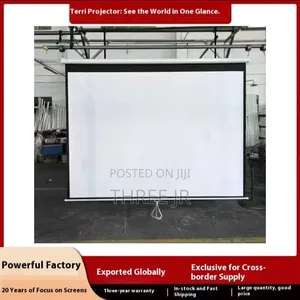 Easy to Operate Pull Down Projection Screen for Indoor