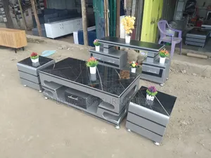 Royal Living Package Table + 2 Stools + Tv Stand