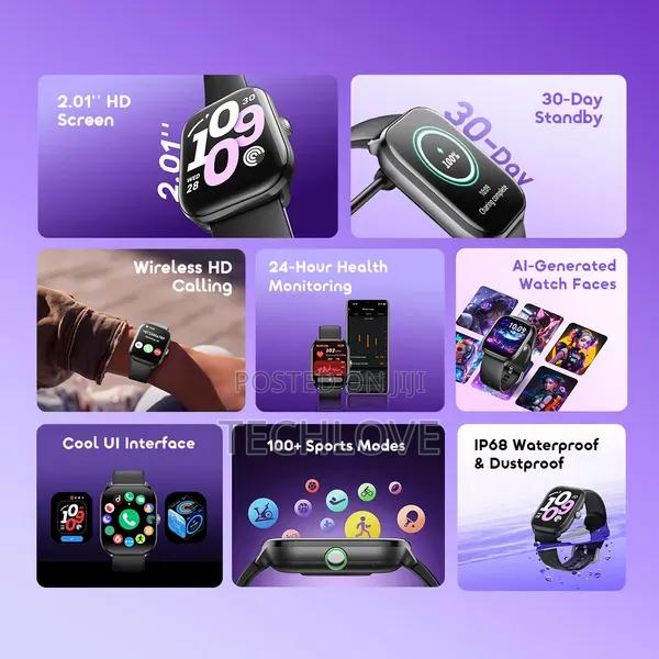 Oraimo Watch 6 Lite 2.01'' Smart Watch With Cool Ui Interface - thumbnail 2