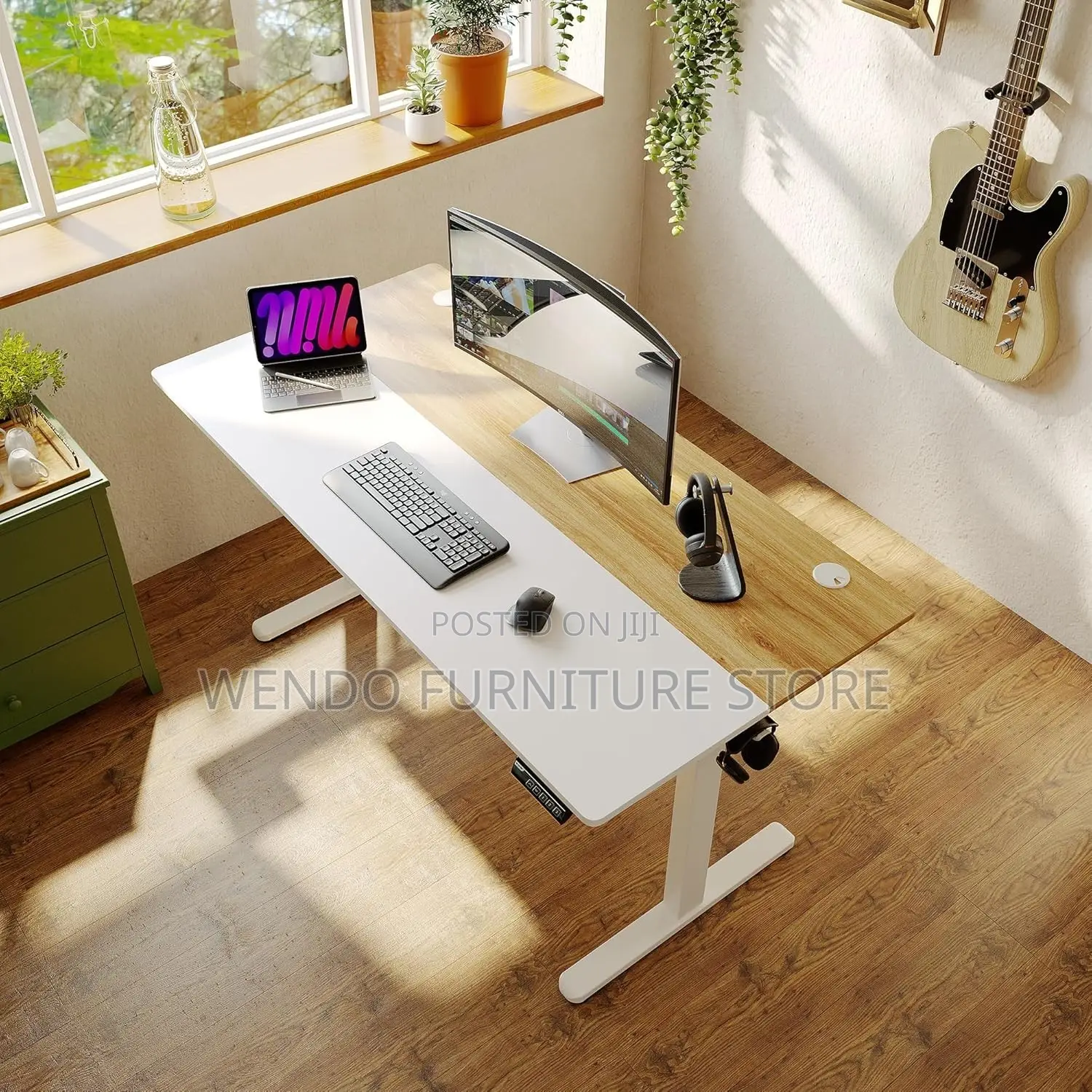 Office Desk 1200mm Electric Home Offices Adjustable Sit Stand Table