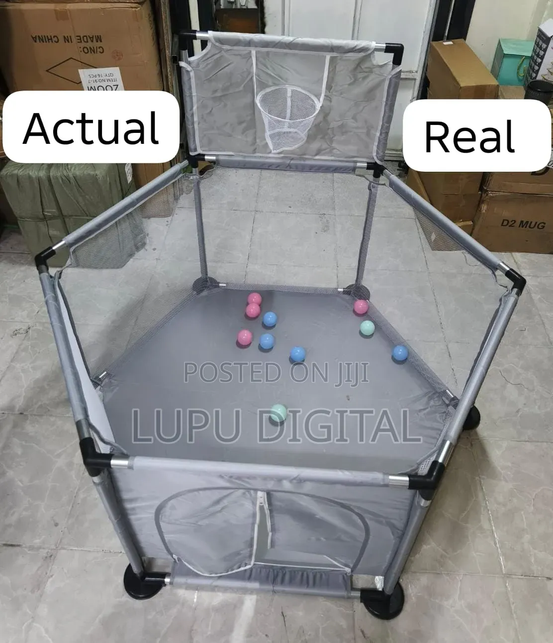 Hexagonal Basketball Baby Play Pen Fence Now Available in 3 Colours