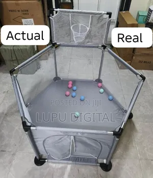 Hexagonal Basketball Baby Play Pen Fence Now Available in 3 Colours