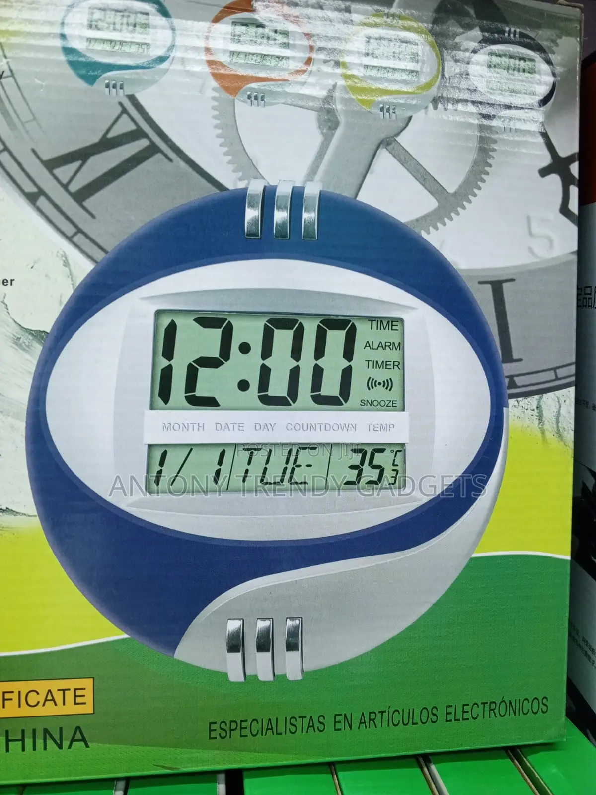 Kadio 3885n Multifunction LCD Desk and Wall Clock