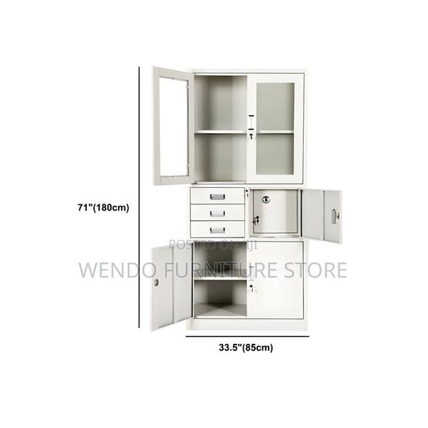 Office Cabinet; Two Doors Modern Cabinet With Safe - thumbnail 2