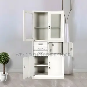Office Cabinet; Two Doors Modern Cabinet With Safe